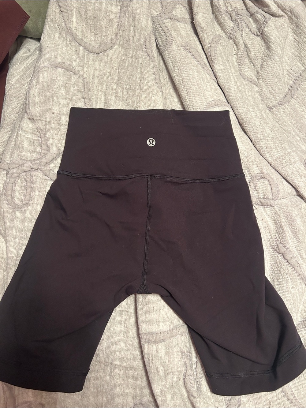 lululemon athletica Girls' Black High-Waist Bike Shorts